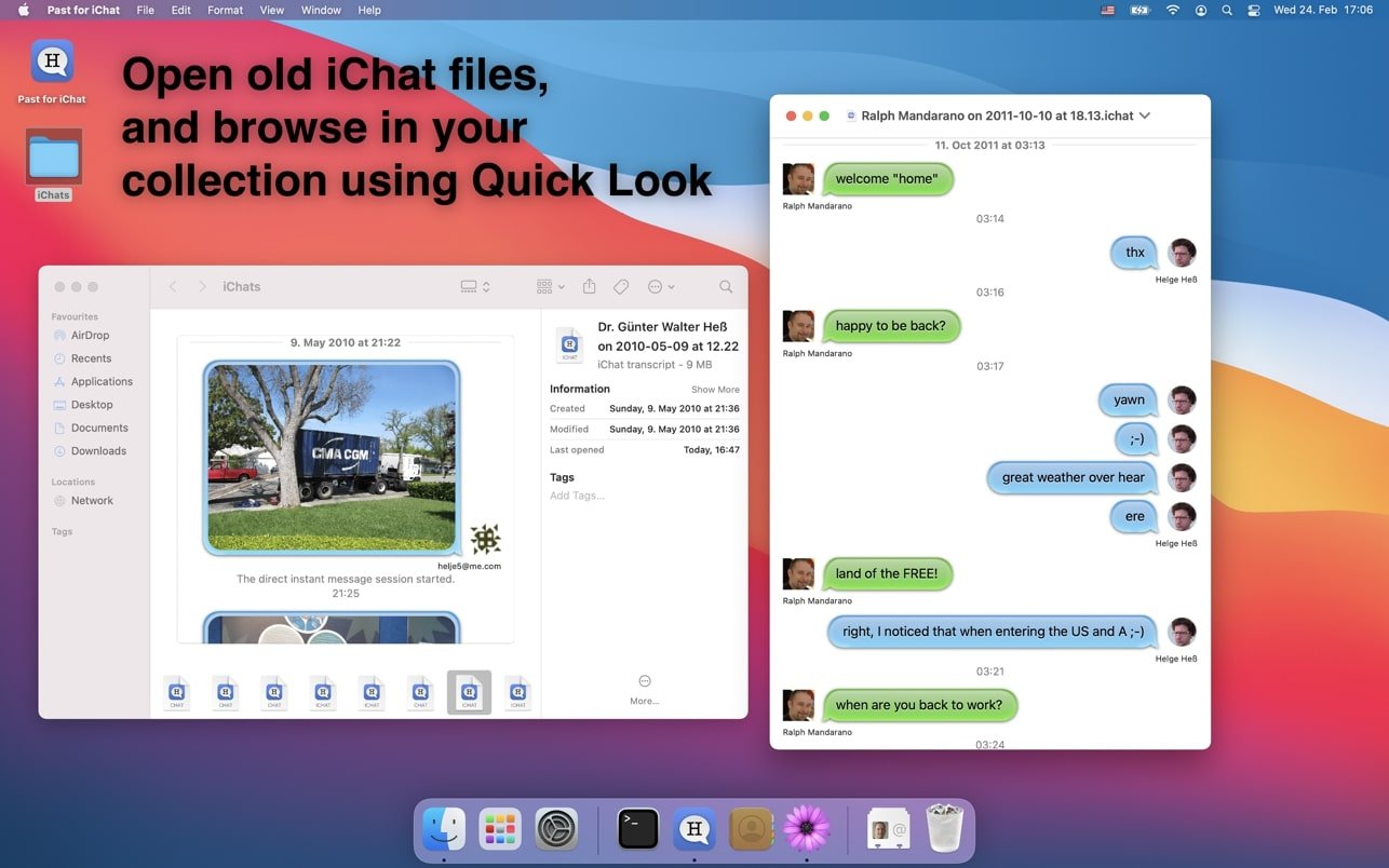 Past for iChat 截图 1
