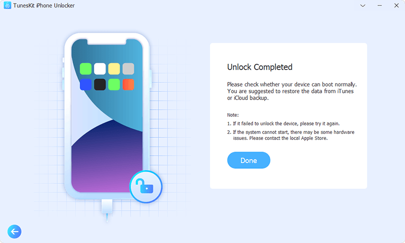 TunesKit iPhone Unlocker 截图 4