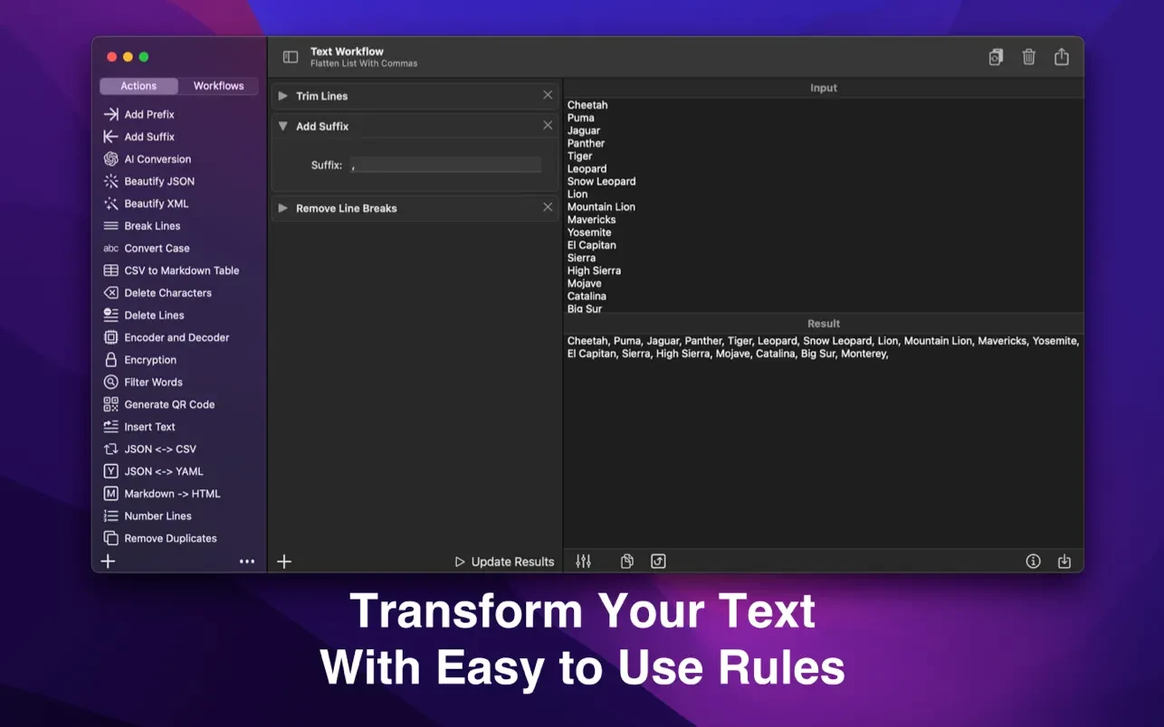 Text Workflow 截图 1