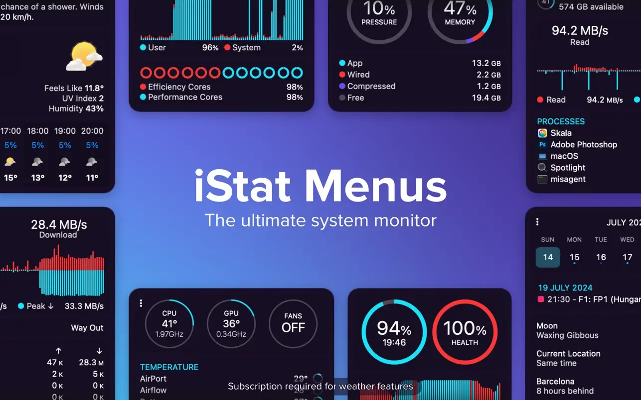 iStat Menus 7 截图 1