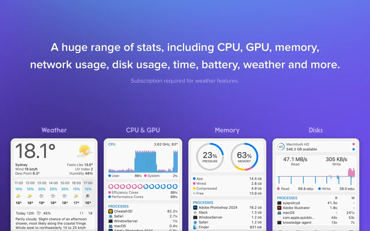 iStat Menus 7 截图 4
