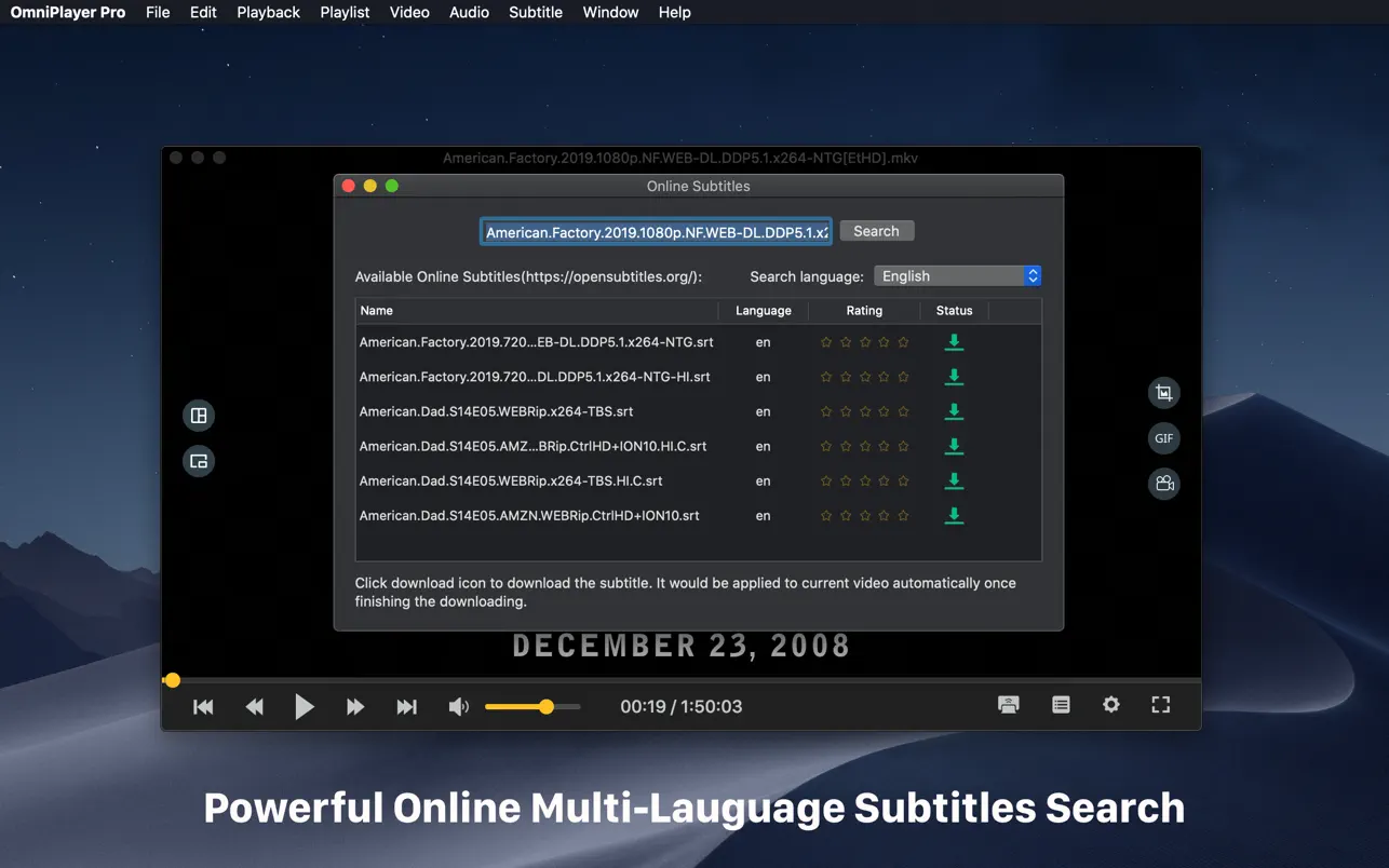 OmniPlayer: MKV Video Player 截图 4