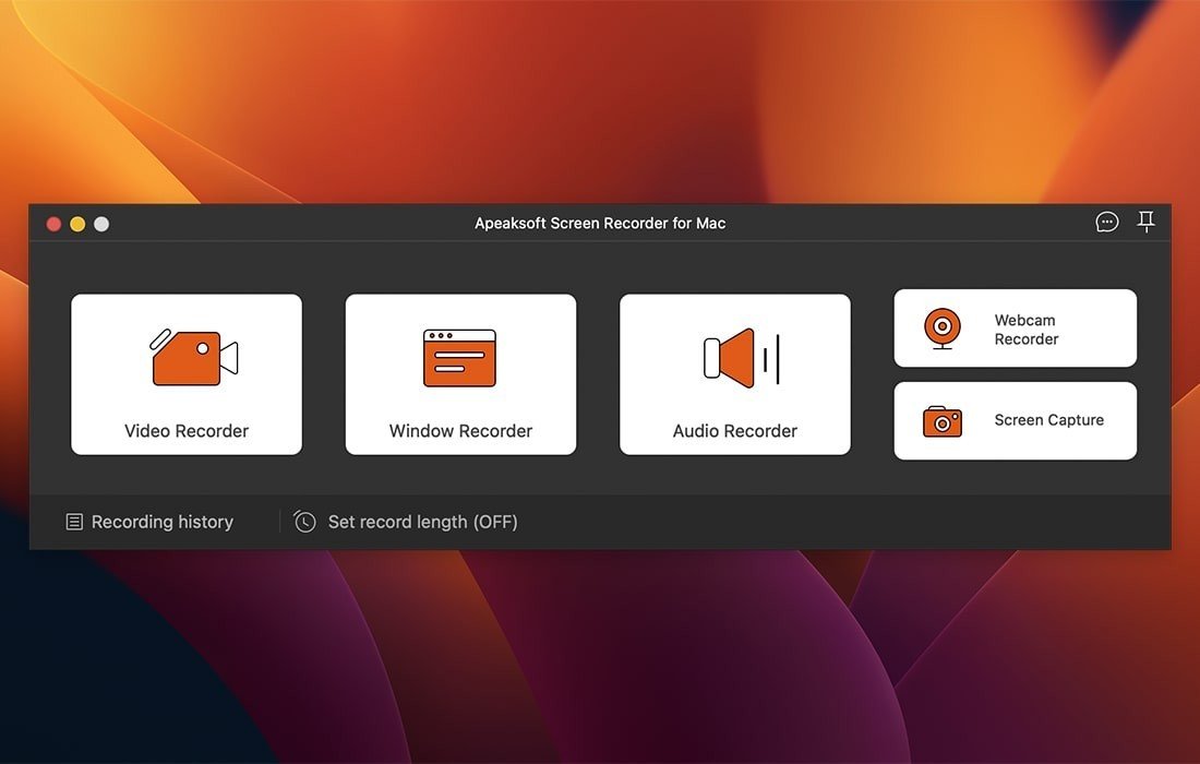 Apeaksoft Screen Recorder 截图 1