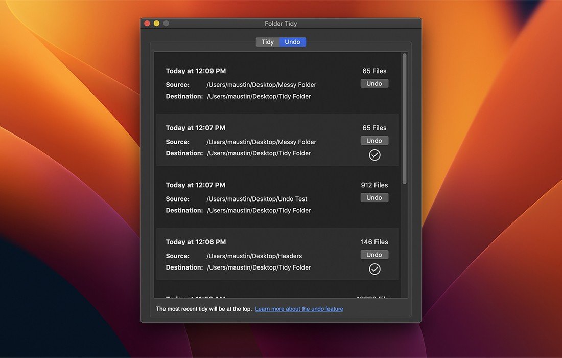 Folder Tidy 截图 2
