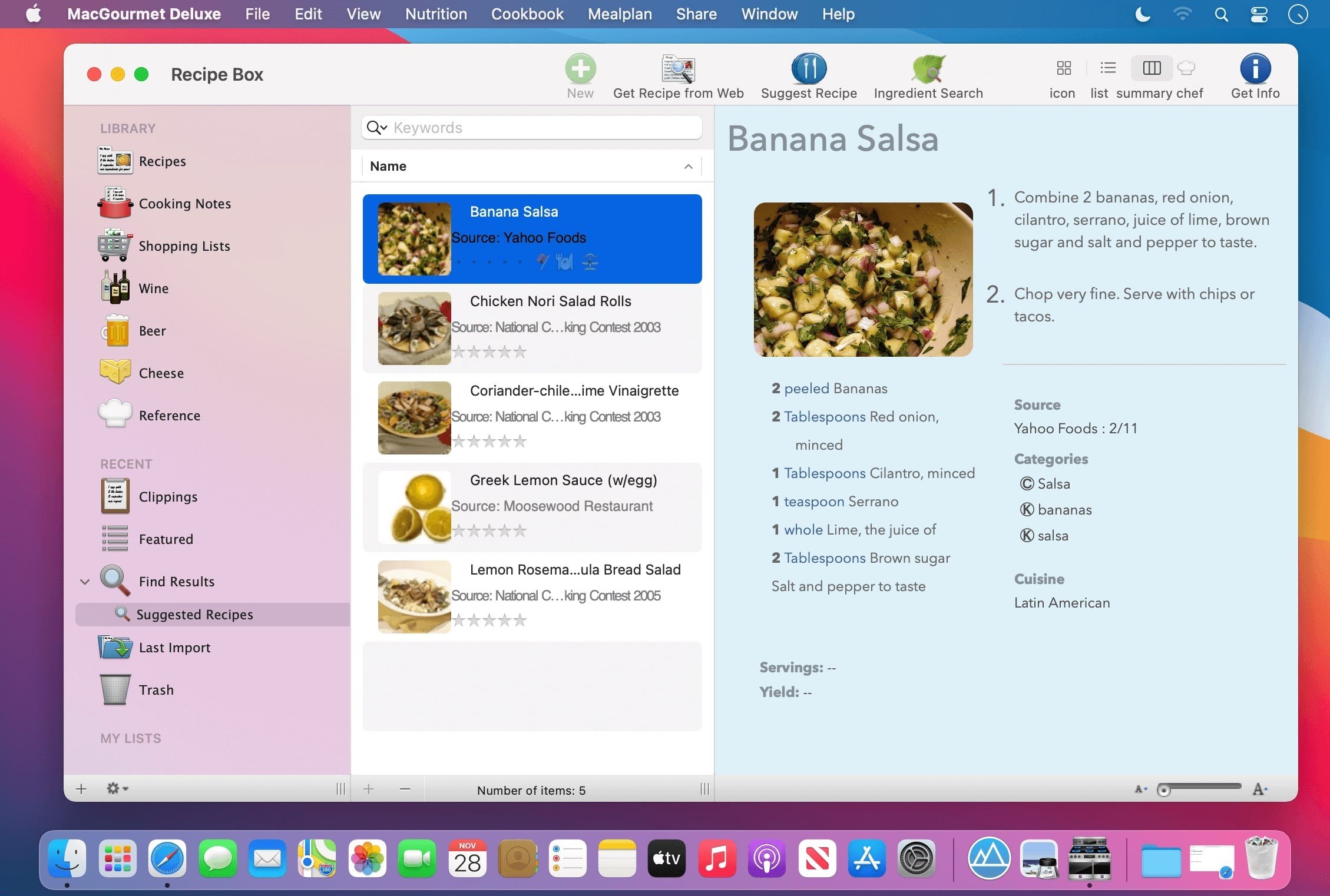 MacGourmet 截图 2