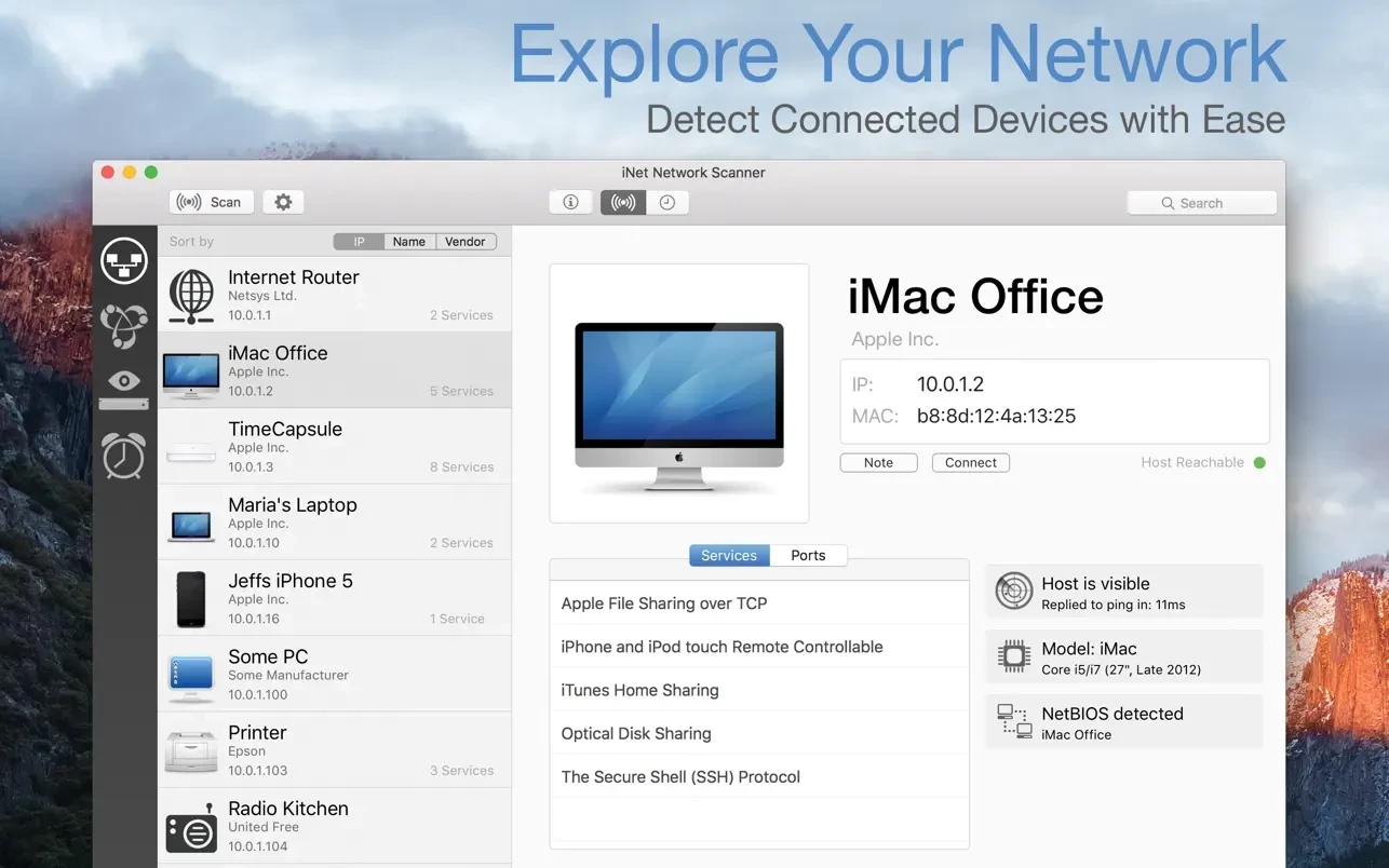 iNet Network Scanner 截图 1