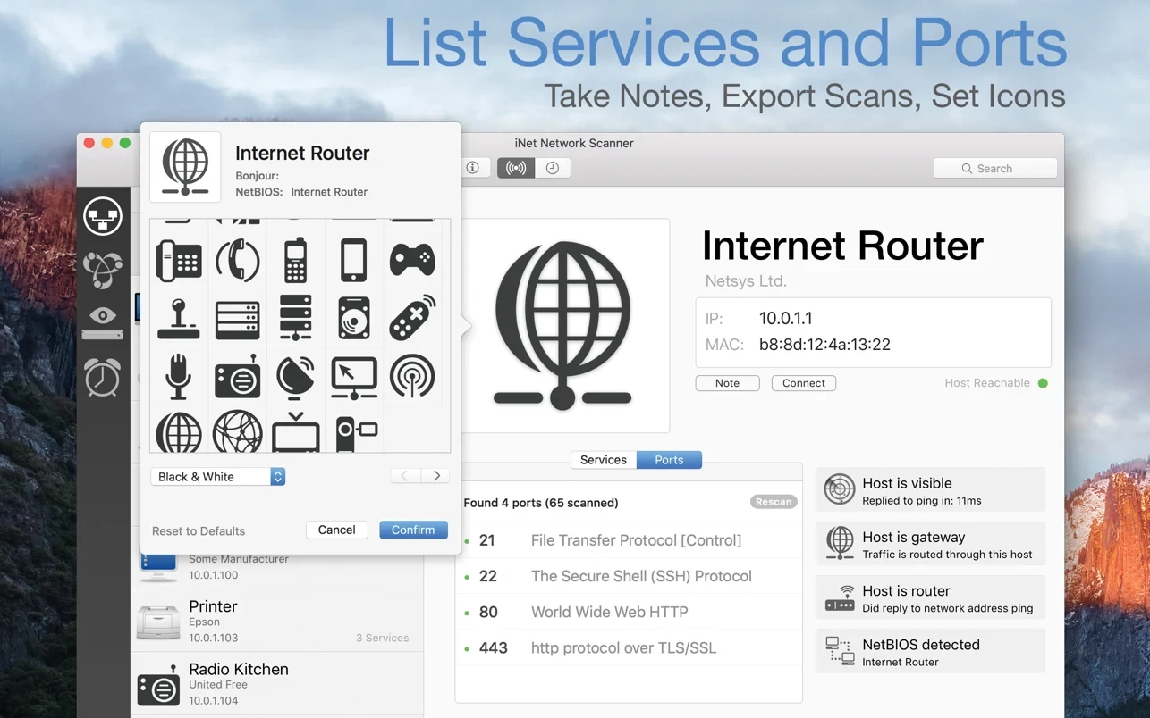 iNet Network Scanner 截图 2