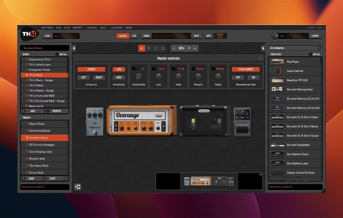 Overloud TH-U Premium 截图 4