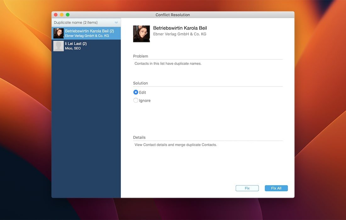 Cisdem ContactsMate 截图 1