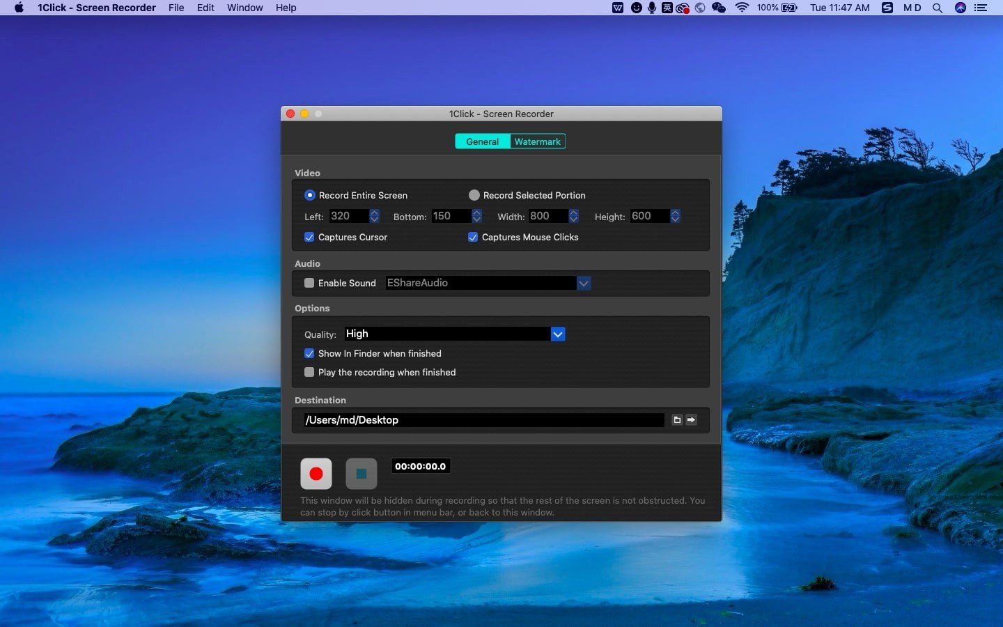 1Click - Screen Recorder 截图 1