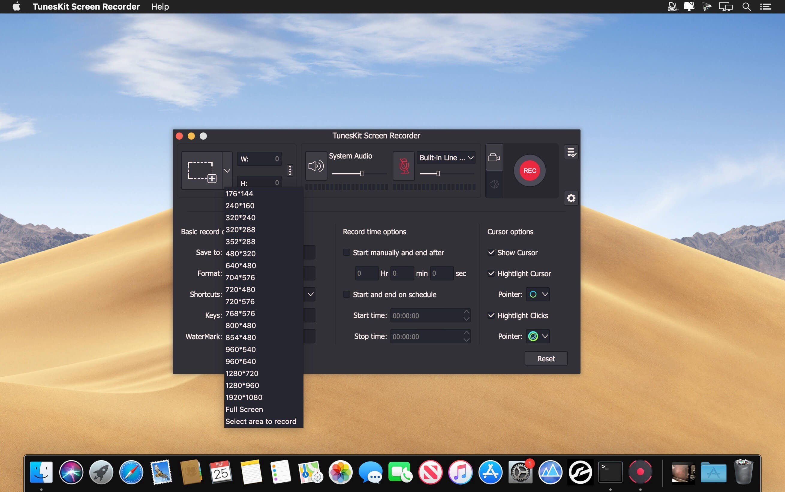 TunesKit Screen Recorder 截图 3