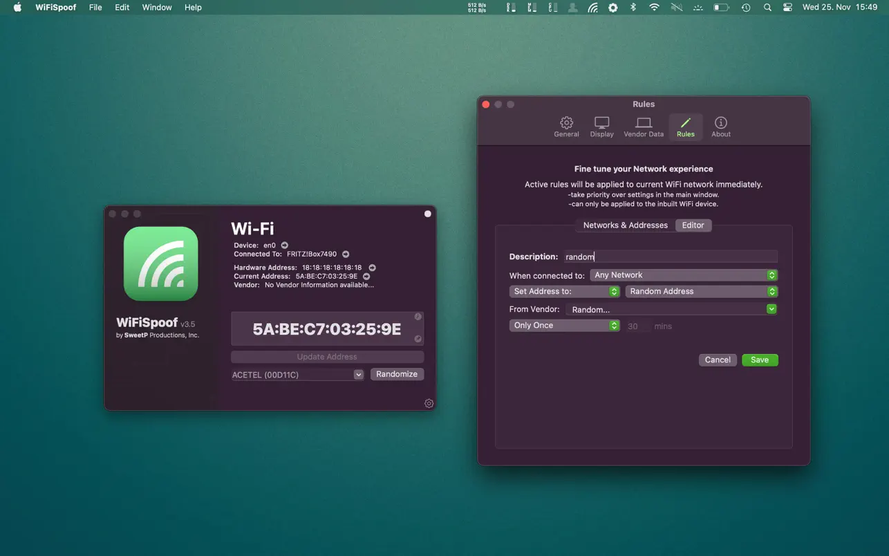WiFiSpoof 截图 1