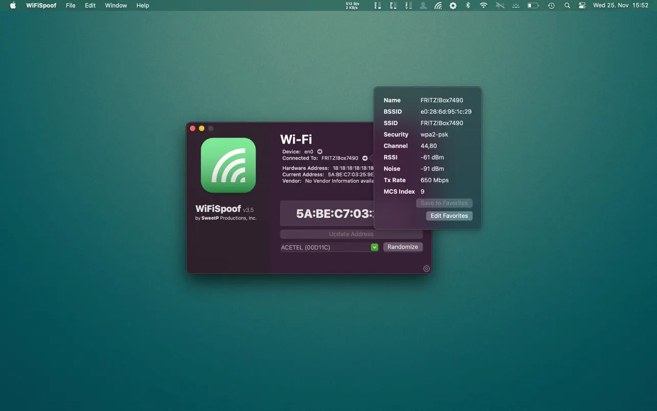 WiFiSpoof 截图 2
