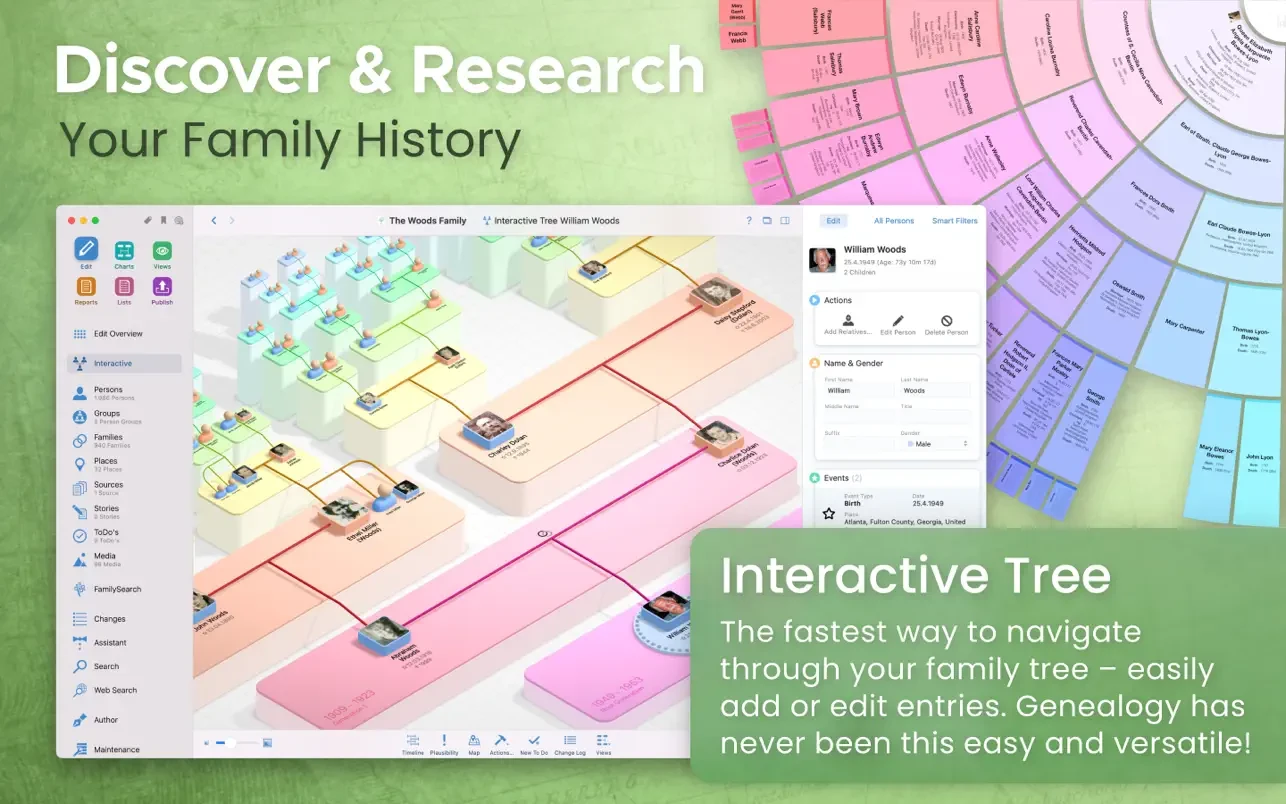 MacFamilyTree 11 截图 1