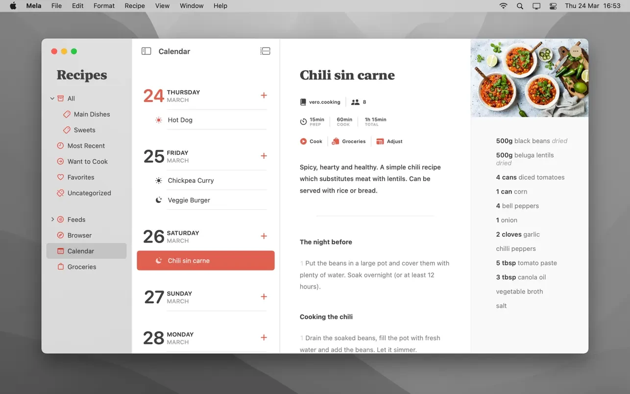 Mela – Recipe Manager 截图 4