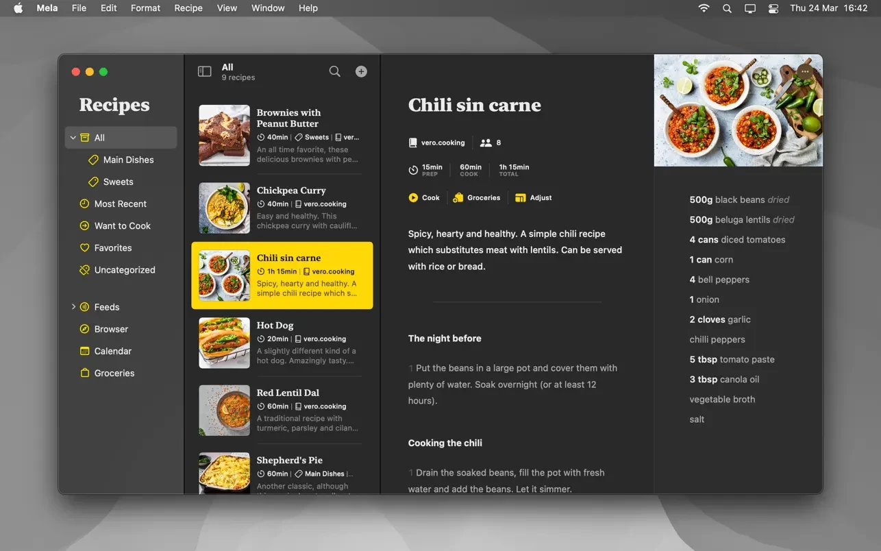 Mela – Recipe Manager 截图 7