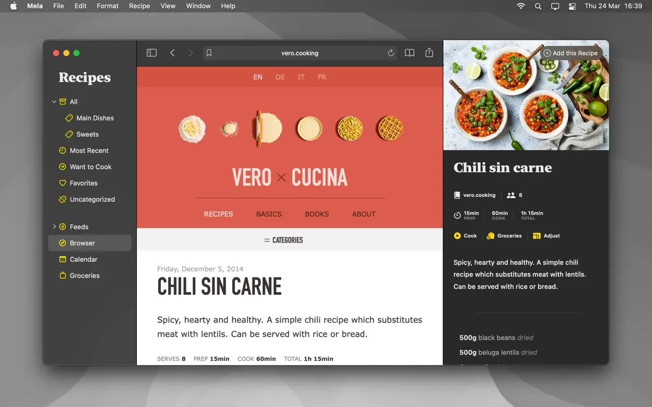 Mela – Recipe Manager 截图 8
