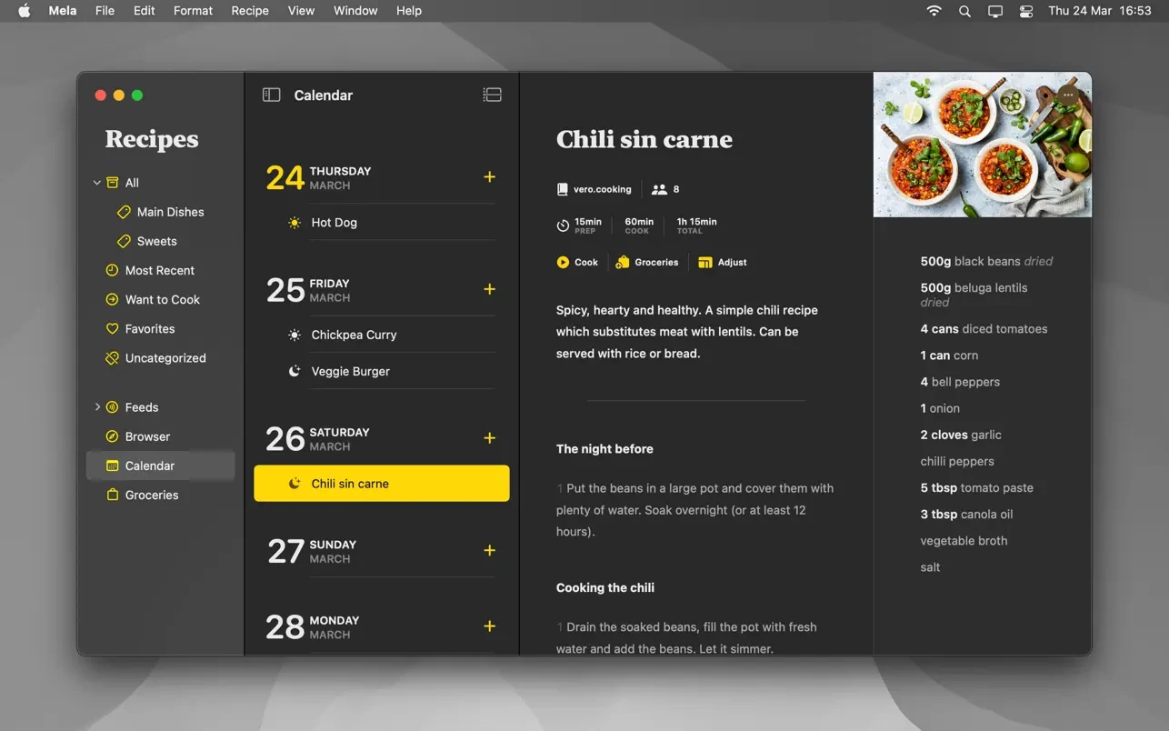 Mela – Recipe Manager 截图 9