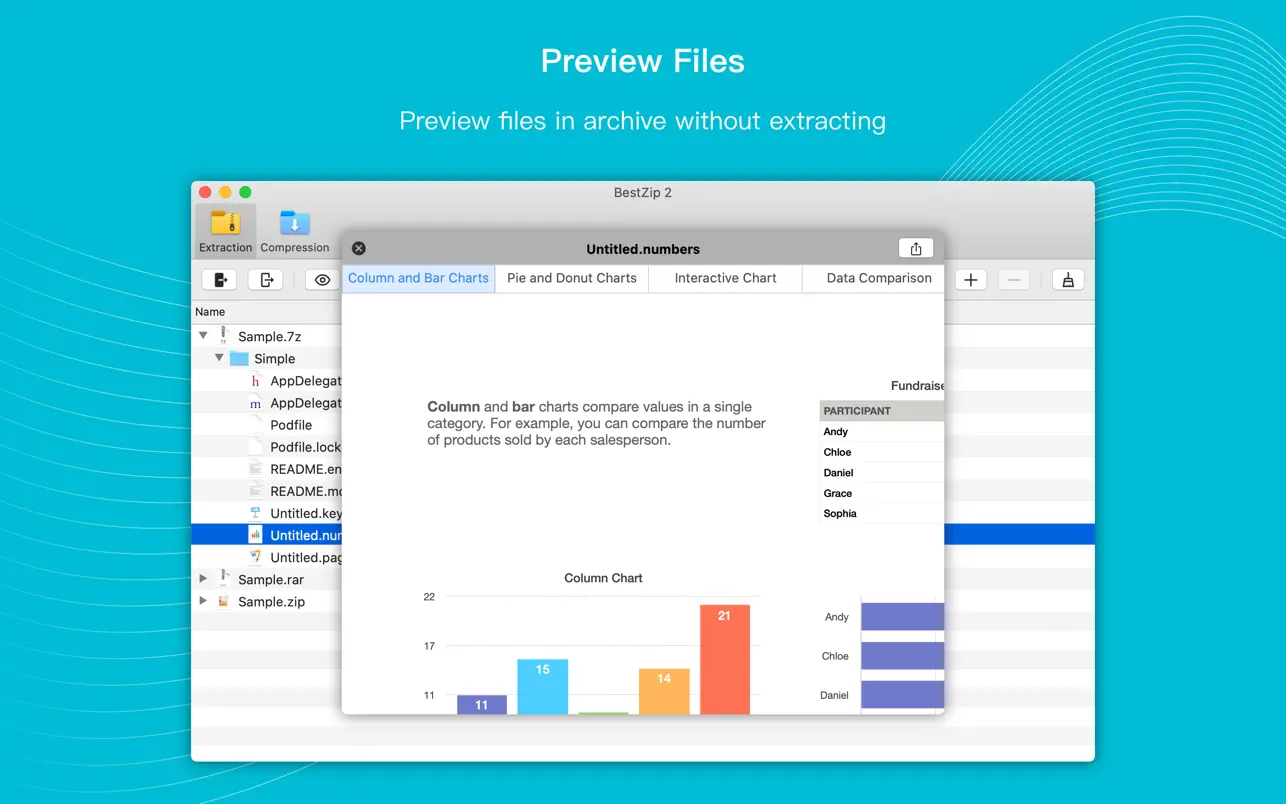 BestZip 2-Unarchive 截图 2