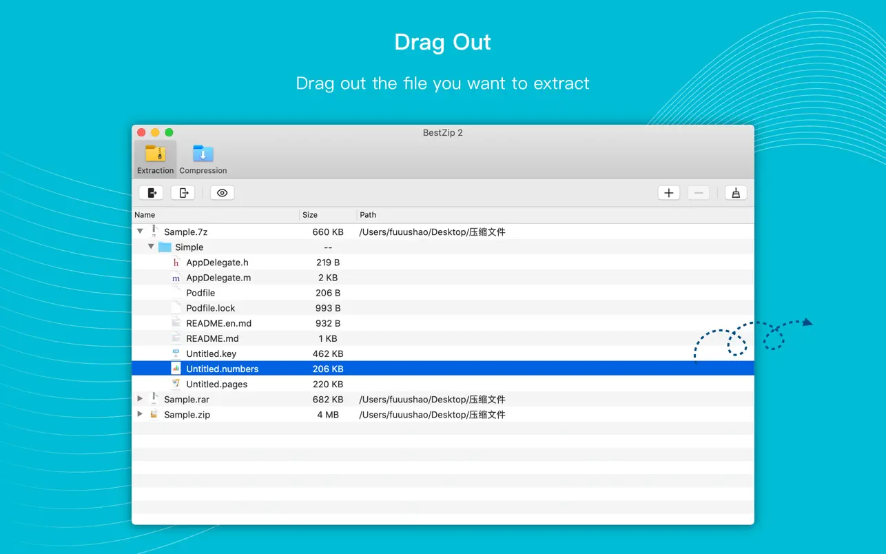 BestZip 2-Unarchive 截图 3