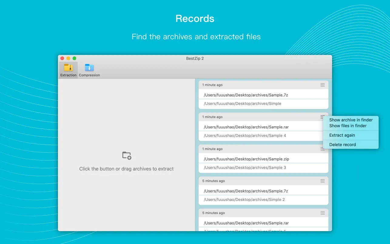 BestZip 2-Unarchive 截图 4