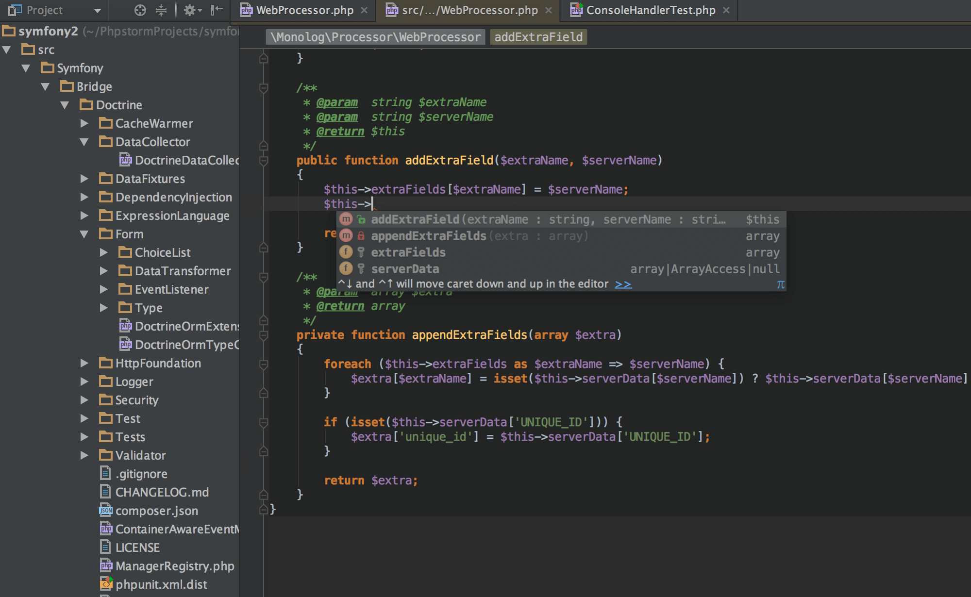 PhpStorm 截图 3