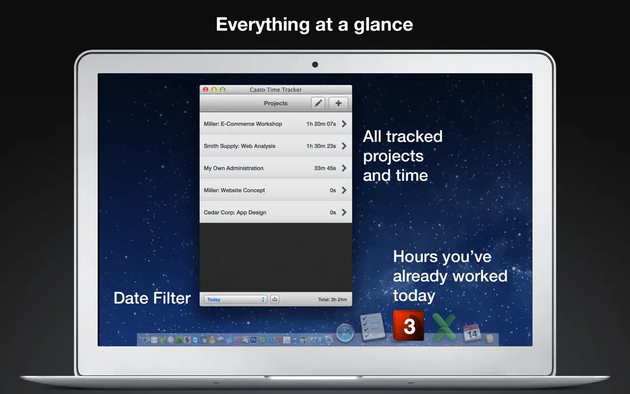 Caato Time Tracker Pro 截图 1