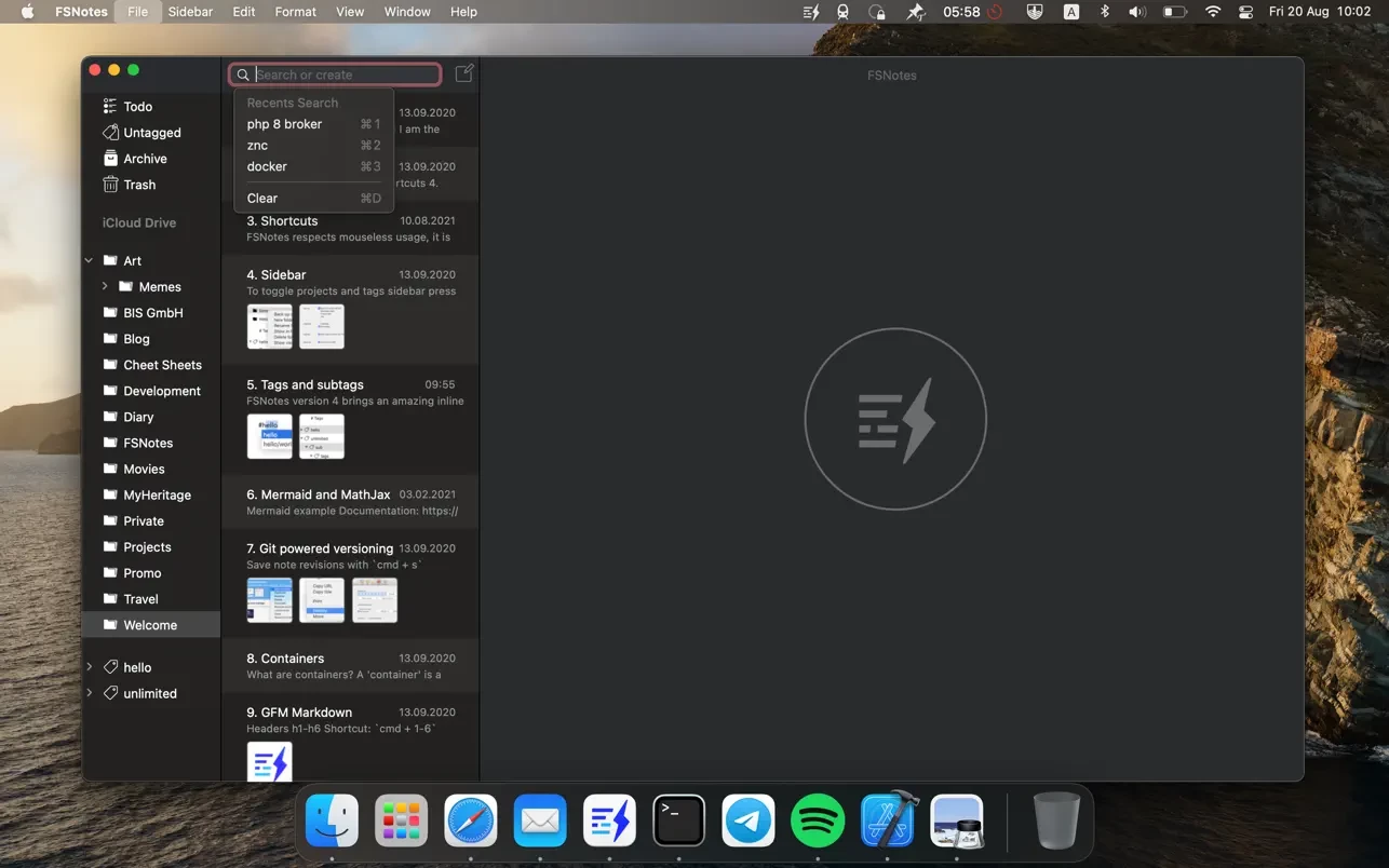 FSNotes 截图 5