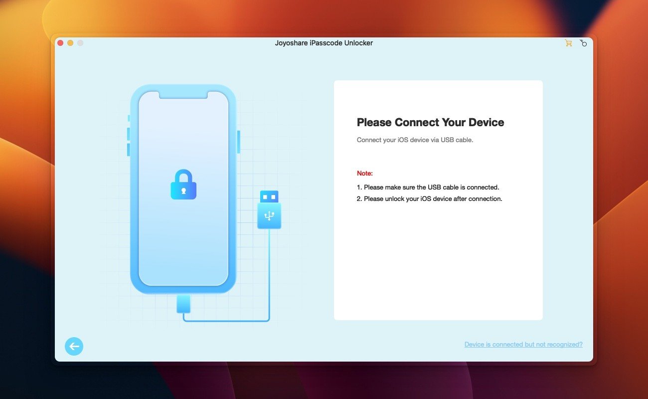 Joyoshare iPasscode Unlocker 截图 1