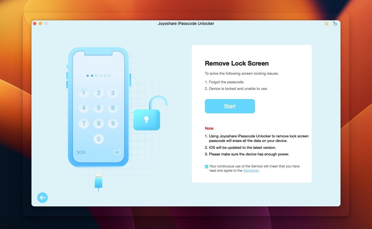 Joyoshare iPasscode Unlocker 截图 3