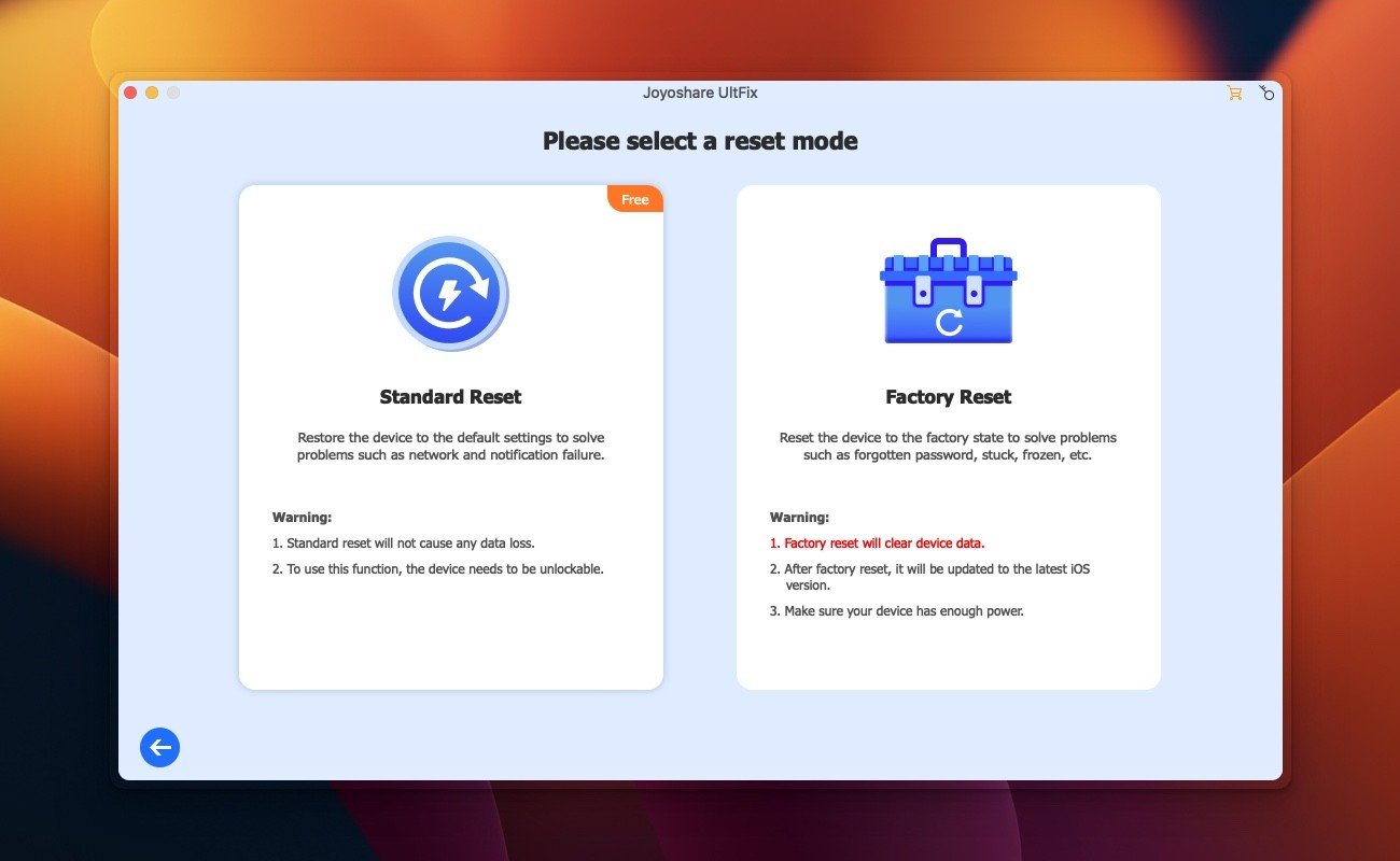Joyoshare UltFix 截图 2
