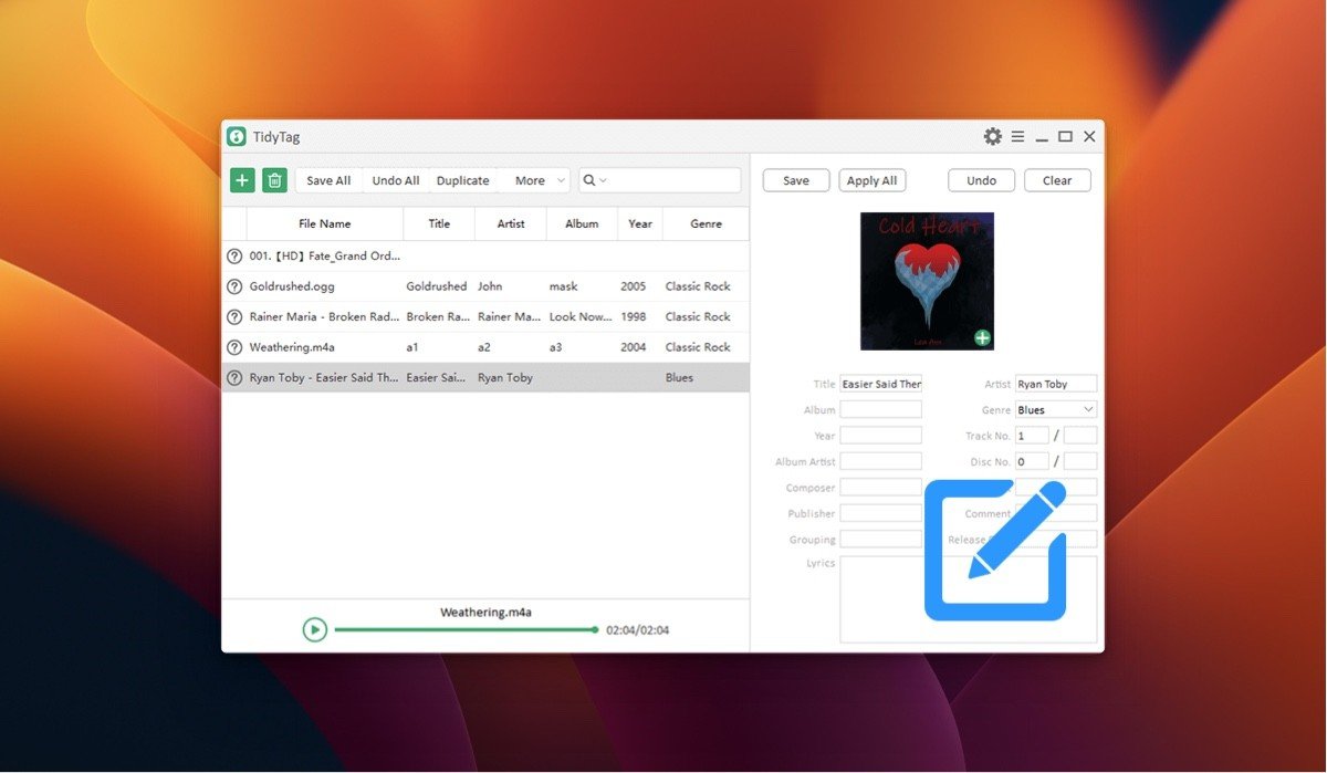 TidyTag Music Tag Editor 截图 4