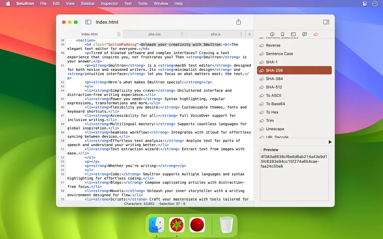 Smultron 14 - The text editor 截图 4