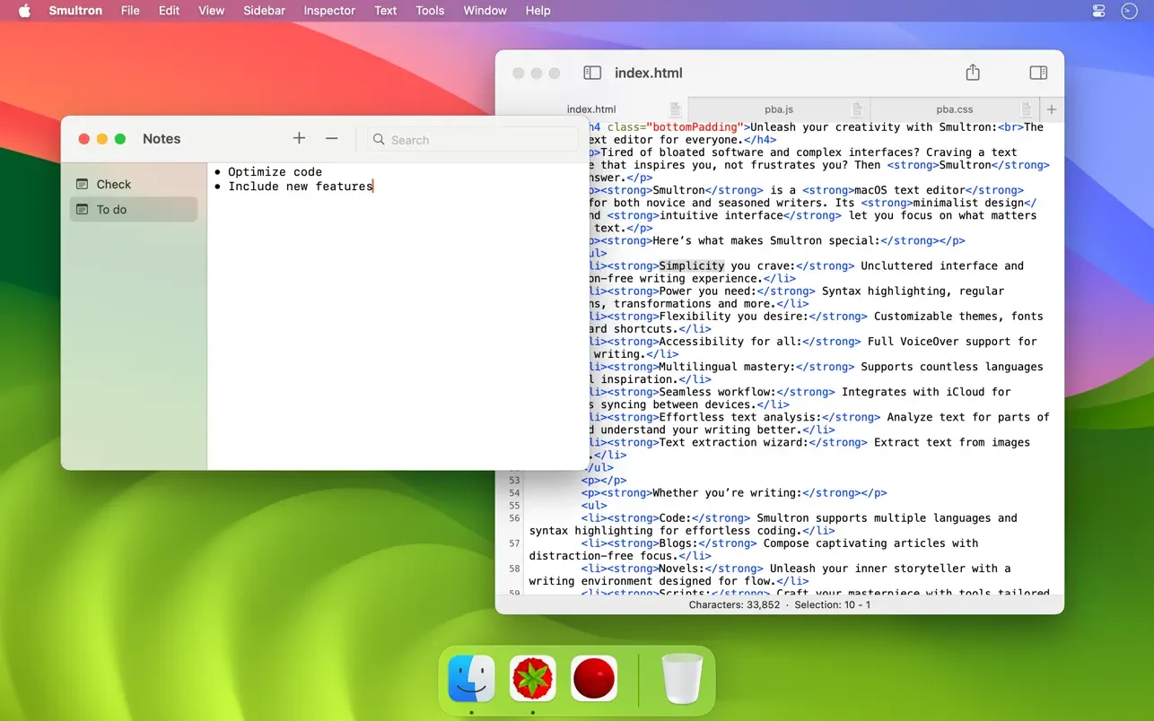 Smultron 14 - The text editor 截图 5