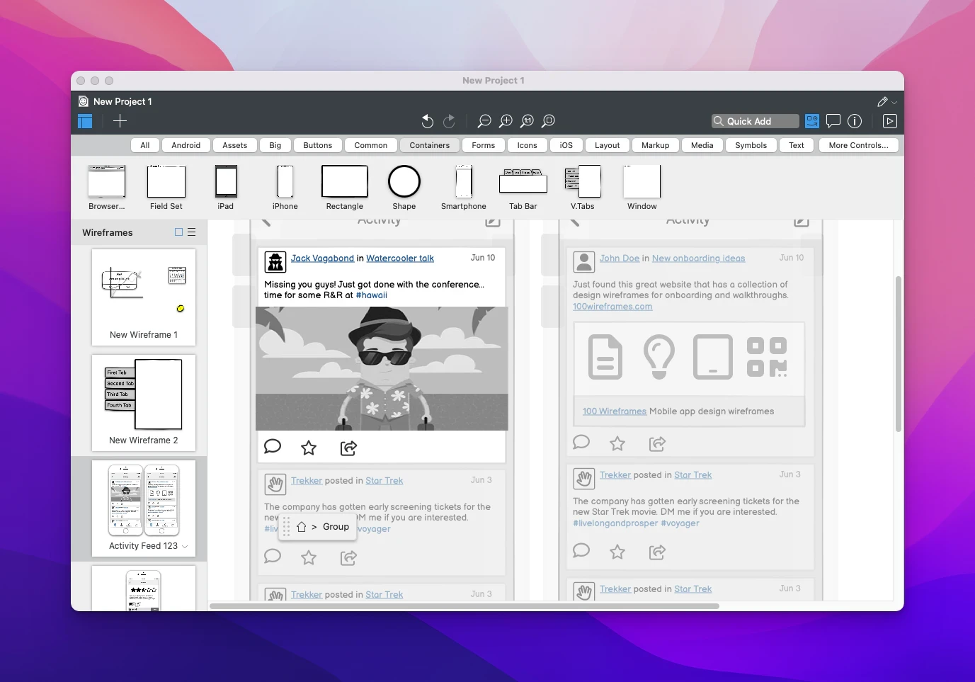 Balsamiq Wireframes 截图 1