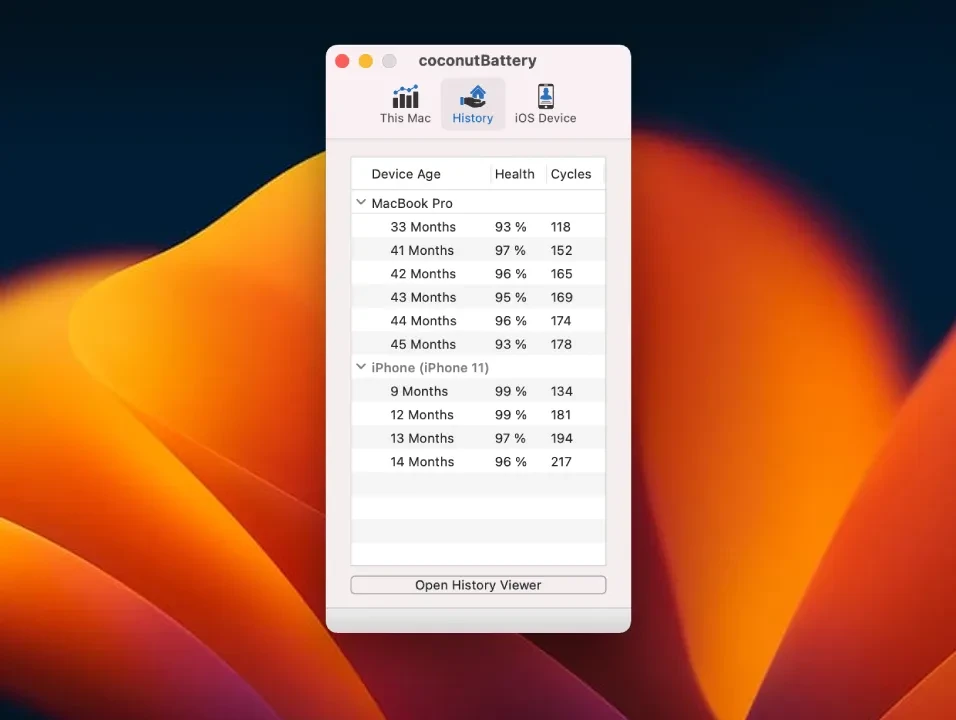 coconutBattery Plus 截图 2