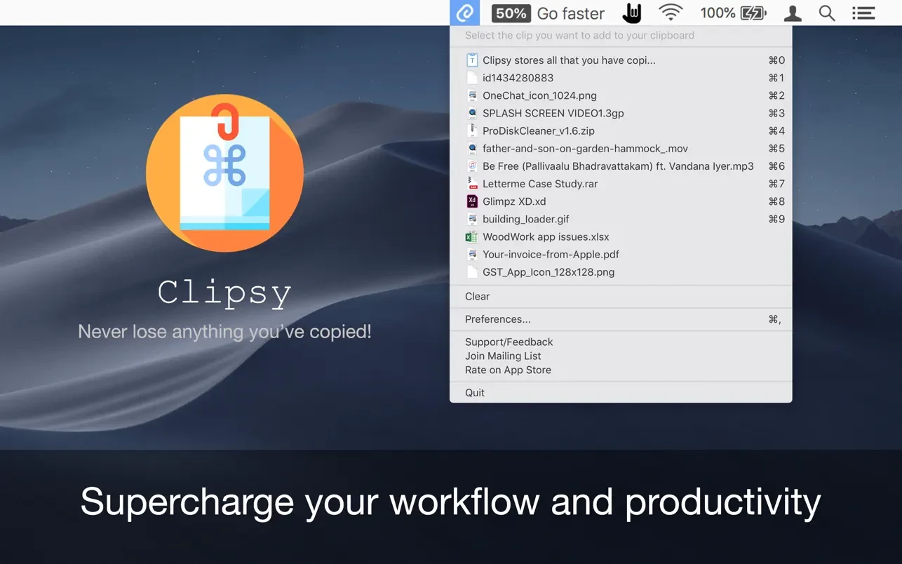Clipsy – Clipboard Manager 截图 1