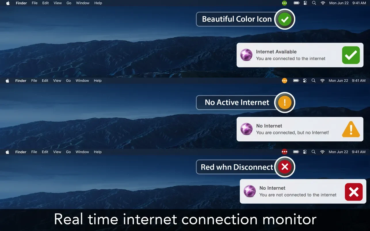 Internet Status - iOn 截图 1