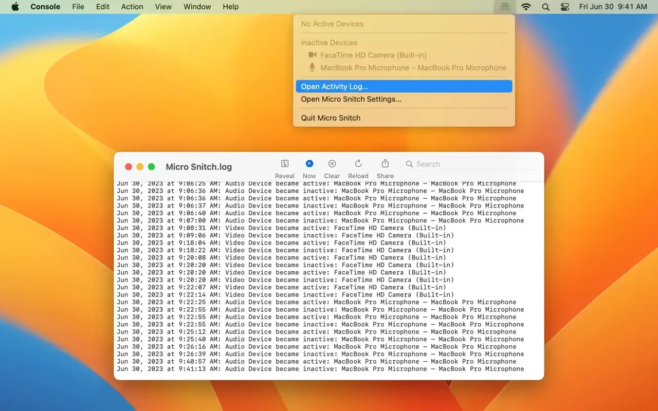 Micro Snitch 截图 3