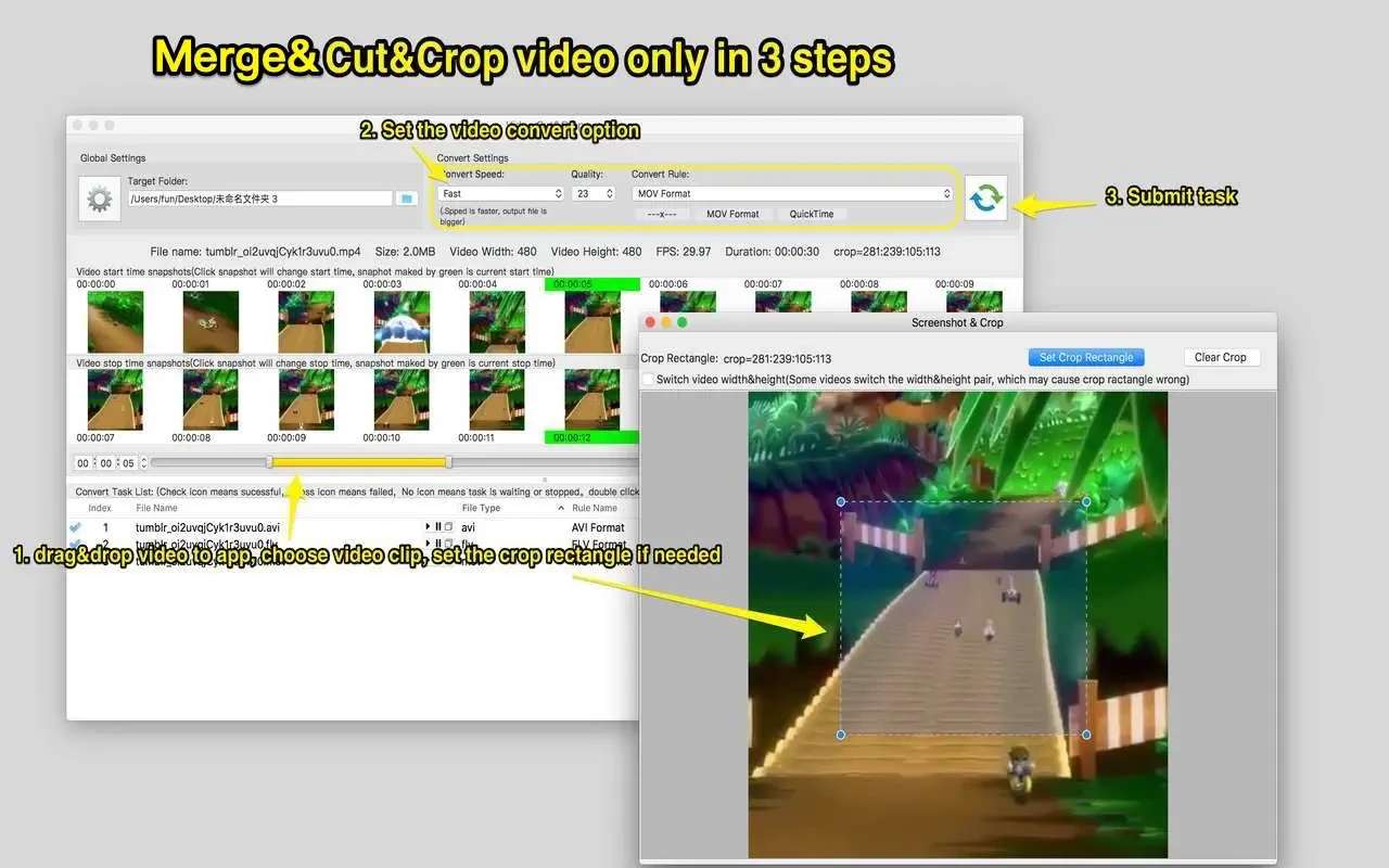 Video Cut&Crop&Join 截图 1