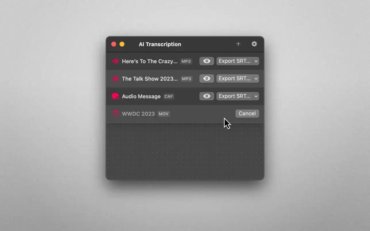 AI Transcription 截图 2