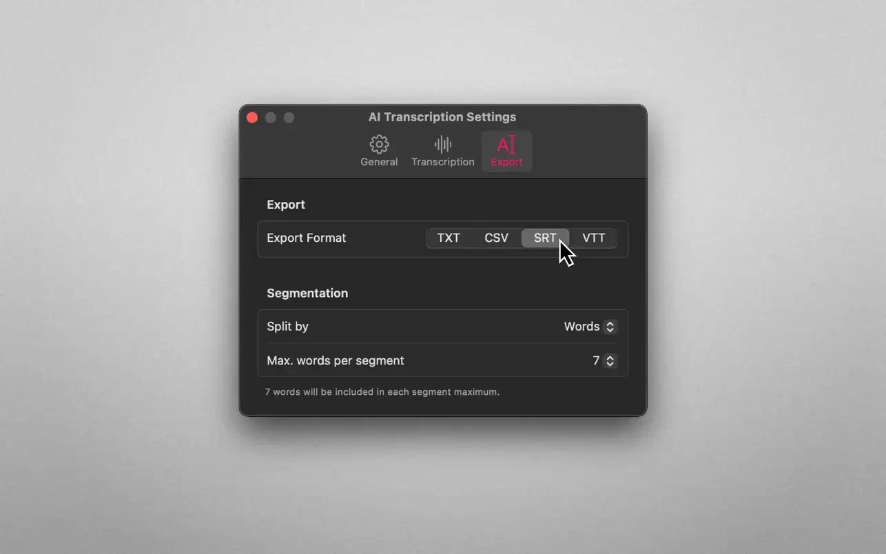 AI Transcription 截图 4