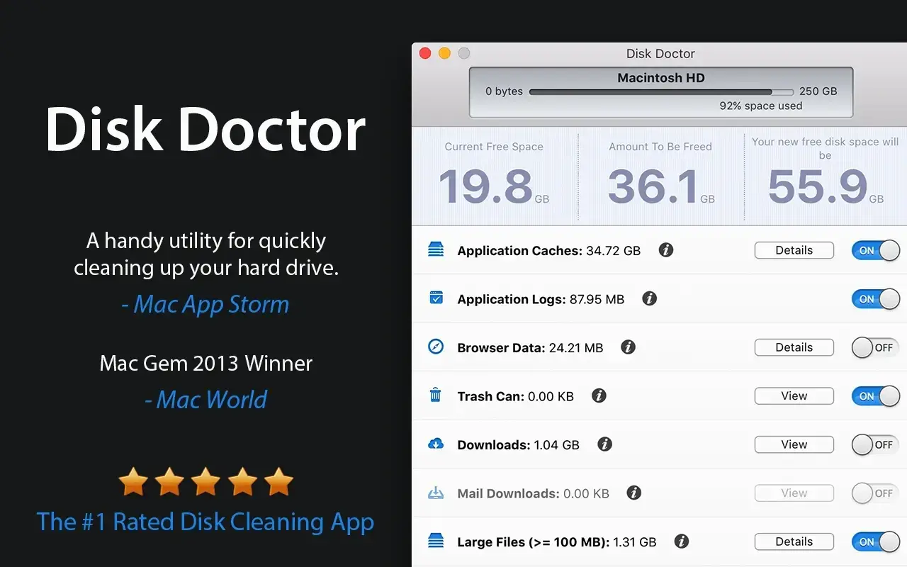 Disk Doctor: System Cleaner 截图 1