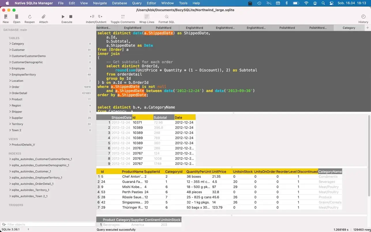 Native SQLite Manager 截图 2
