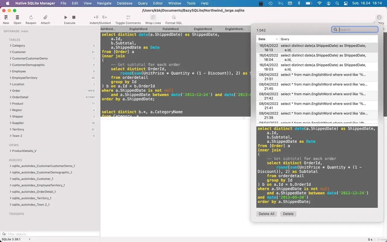 Native SQLite Manager 截图 3
