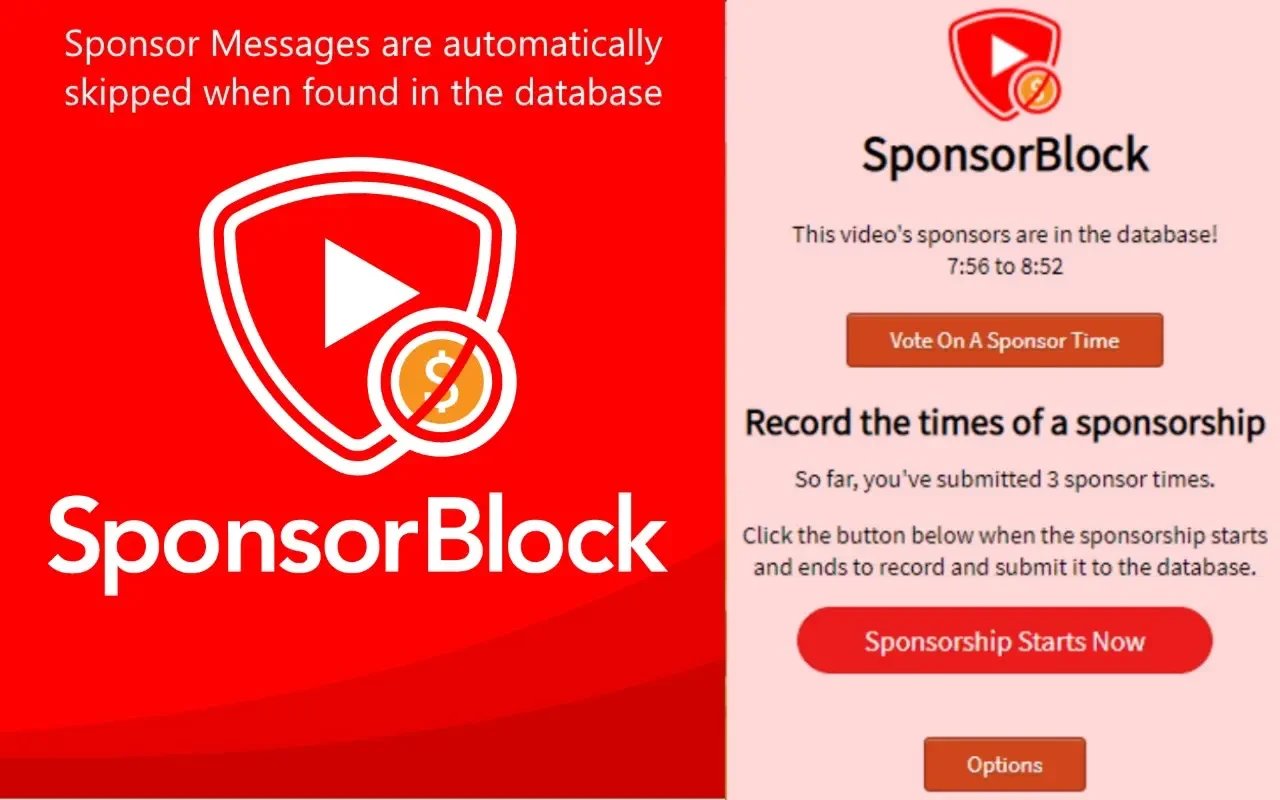 SponsorBlock for YouTube 截图 1