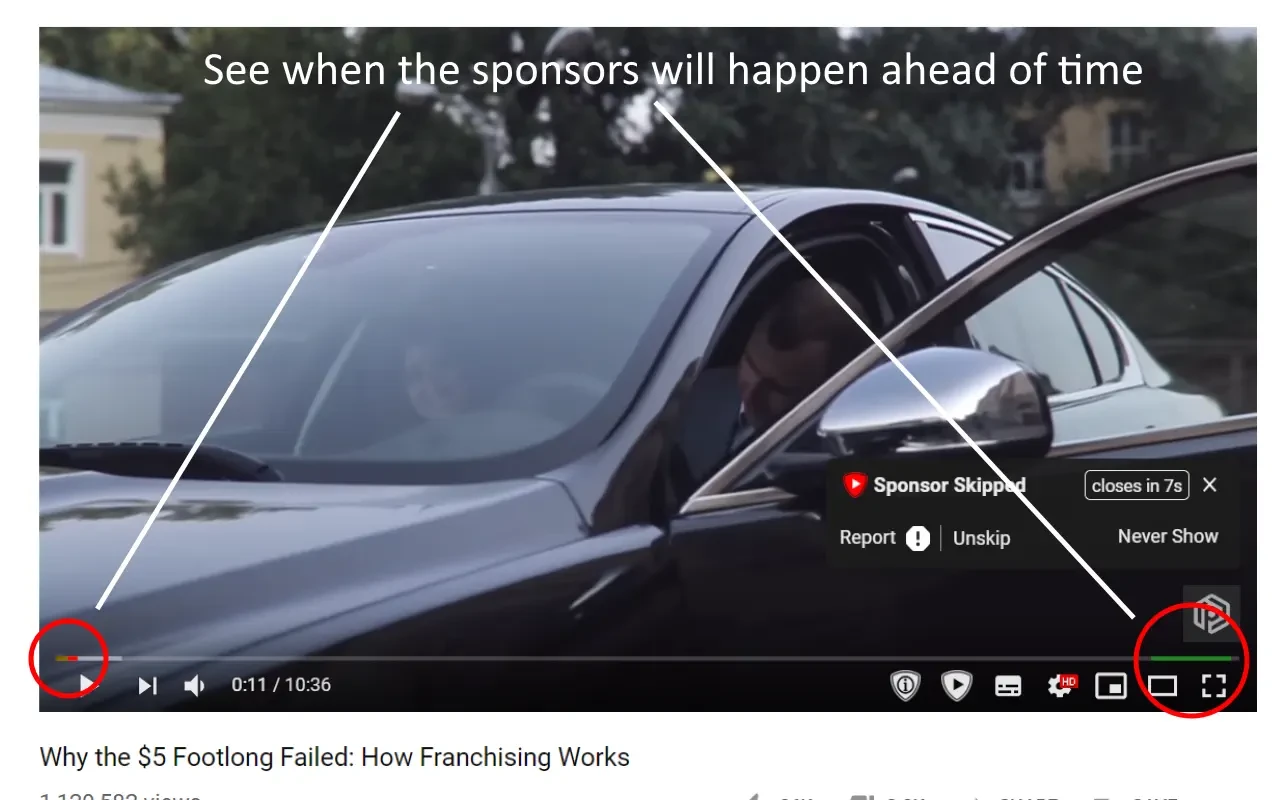 SponsorBlock for YouTube 截图 2