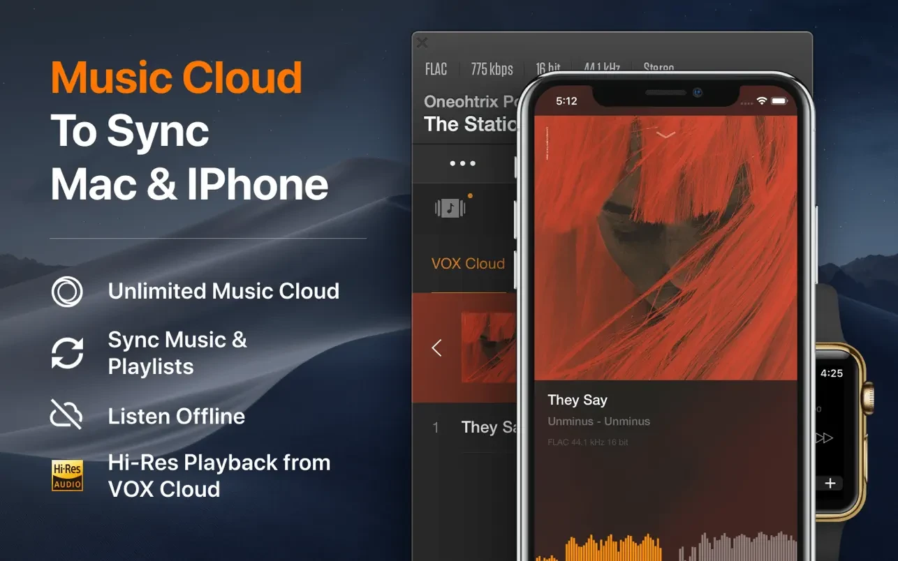 VOX: MP3 & FLAC Music Player 截图 1