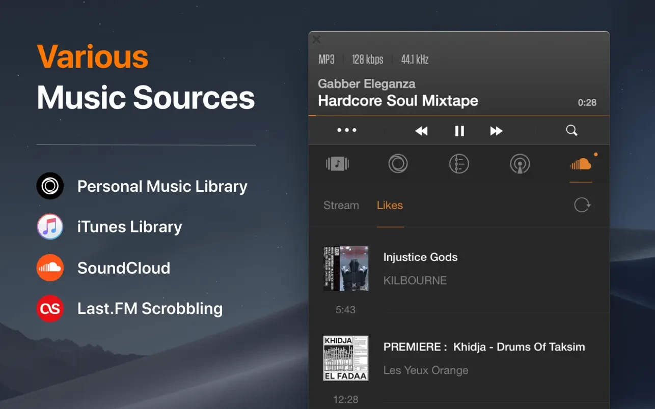 VOX: MP3 & FLAC Music Player 截图 3