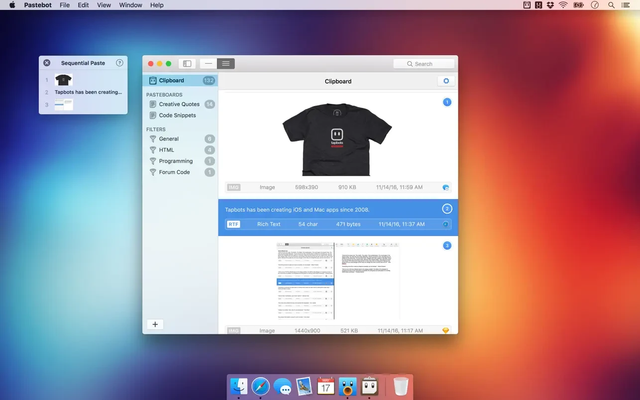 Pastebot 截图 2